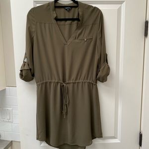 Olive green casual dress size L